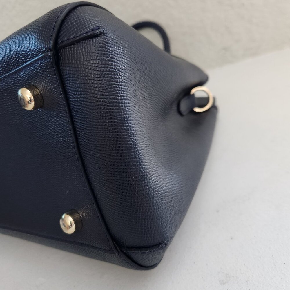 Like New Coach Margot Black Leather Shoulder Bag Purse - Picture 12 of 16
